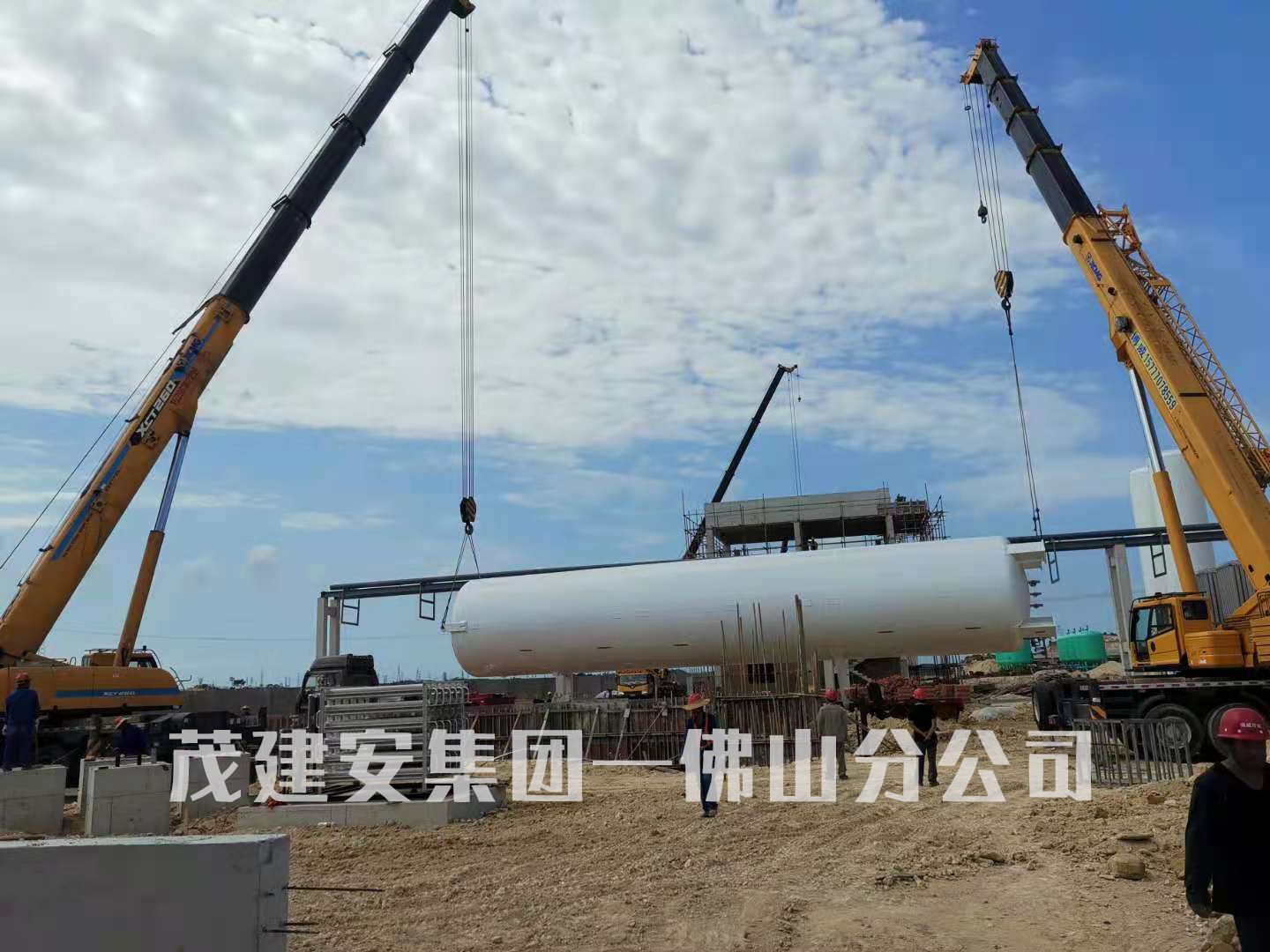 广西广盛料科技有限公司天然气气化站项目进度更新